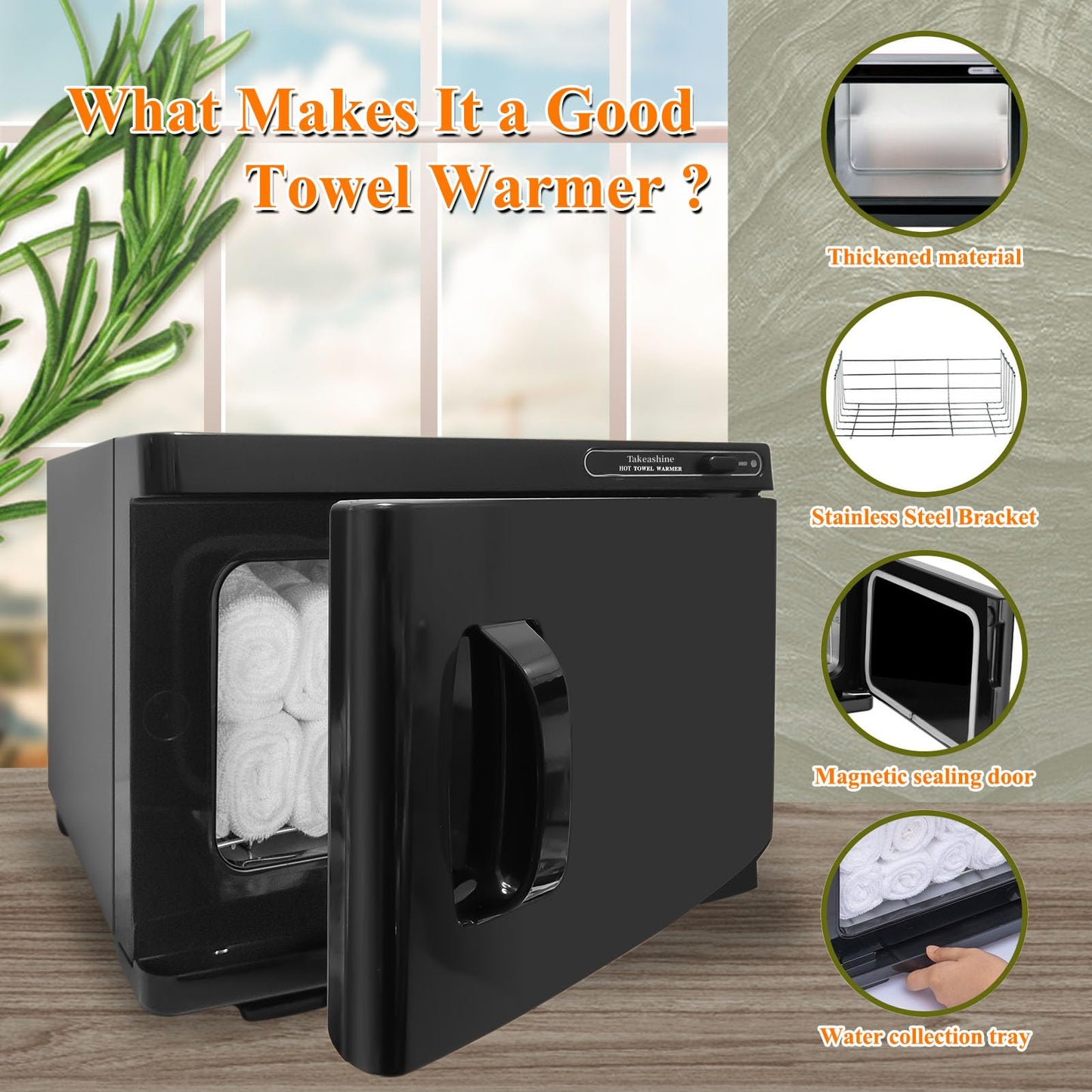 Towel Warmer, 8L Facial & Spa Towel Warmer Auto Reheat, Hot Towel Warmer Cabinet for Estheticians, Professional Towel Warmer for Salon, Spa, Massage