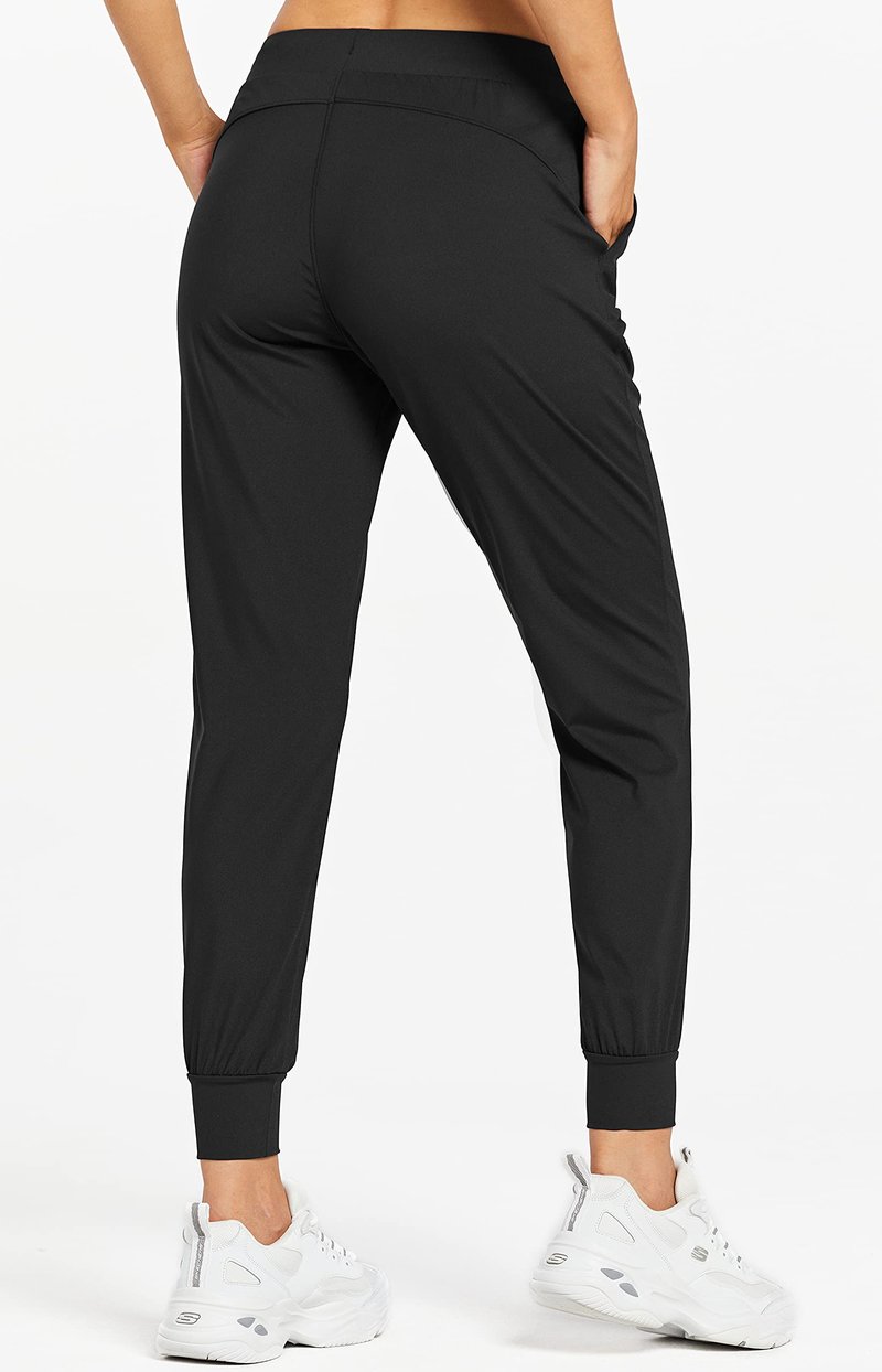 Libin Women's Joggers Pants Athletic Sweatpants with Pockets Running Tapered Casual Pants for Workout,Lounge, Mauve XL