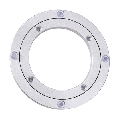 Heavy Duty Aluminium Alloy Rotating Bearing Plate, Round Table Turntable for Dining Cake Display TV Stand, Smooth Swivel Base with Pre Drilled Holes for Easy Mounting (8 inches*H8.5MM)
