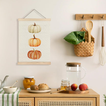 LUVADIAN Fall Pumpkin Decor, Fall Wall Decor Poster Hanger Frame, Autumn Wall Art Posters, Falls Decorations for Home, Farmhouse Autumn Decorations Posters, 12x16 Inches