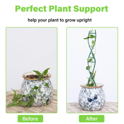 GOOOXIM Indoor Plant Trellis - DNA Spiral Design Metal Trellis for Potted Plants, Stylish Climbing Support for Small Houseplants, Durable & Easy to Install Garden Upgrade for Vining Plants