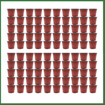 raseparter 100Pcs 6.3In Plastic Plants Pot Seed Starting Pots Indoor Outdoor Seeding for Cutting Seedling Cultivation and Initial Planting