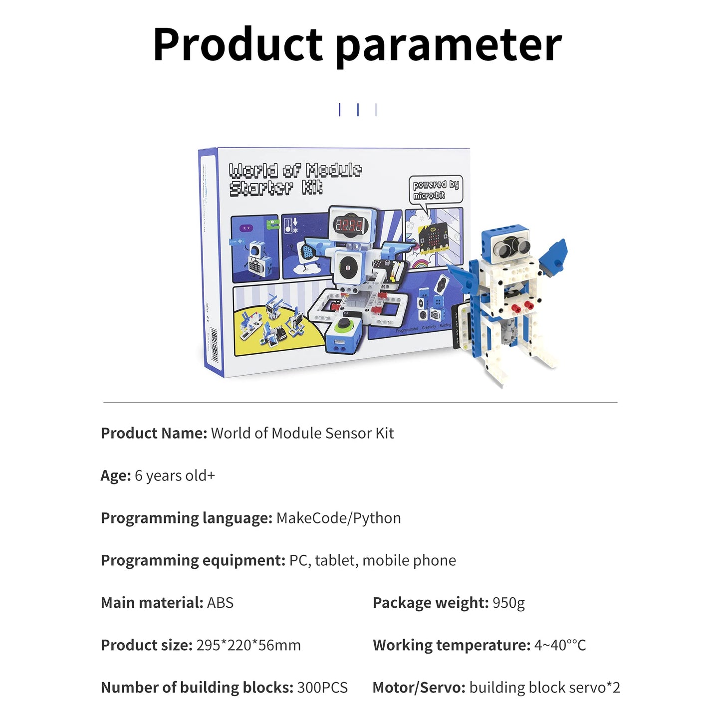 Yahboom Building Block Programming Kit Sensor Module for Kids with Micro bit V2 STEM Coding DIY Robot Kit Micro bit Programmabl Education Learn Toy for 8+