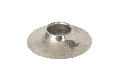DeKulture Handmade Pure Nickel Votive T-Light Holder & Candle Bowl Diya - 4.5x1.5 inch