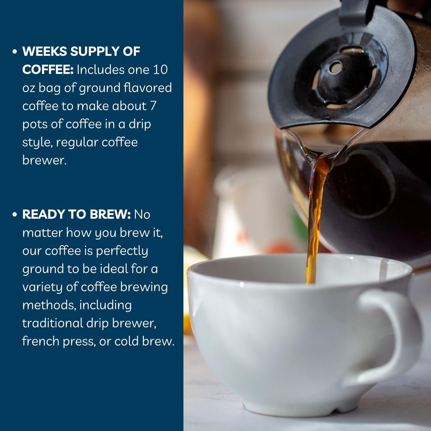 Door County Coffee Highlander Grogg DECAF Flavored Whole Bean - 10 oz Bag - Medium Roast - 100% Specialty Arabica - Flavored Gourmet - Highlander Grogg DECAF