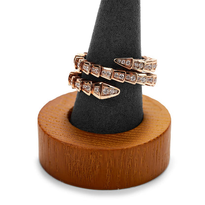 Oirlv Solid Wood Single Ring Display Stand Grey Ring Organizer Holder for Women Gift