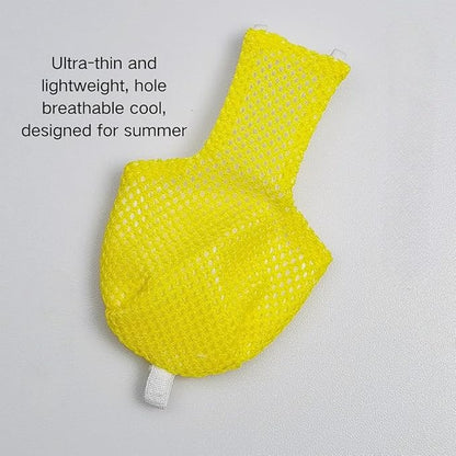 5 Pcs Summer Holey Style Bird Diaper Parrot Nappy Reusable Flight Suit with Waterproof Inner for Parakeet Cockatiel Macaw Budgie Lovebird Conure (S)