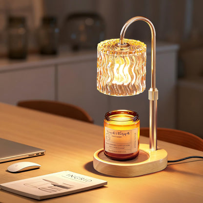 Homelist Candle Warmer Lamp with Timer, Height Adjustable Candle Lamp, Home Decor, Wax Melt Warmer for Birthday Chrismas Holiday Gifts for Mom, Women, Sister