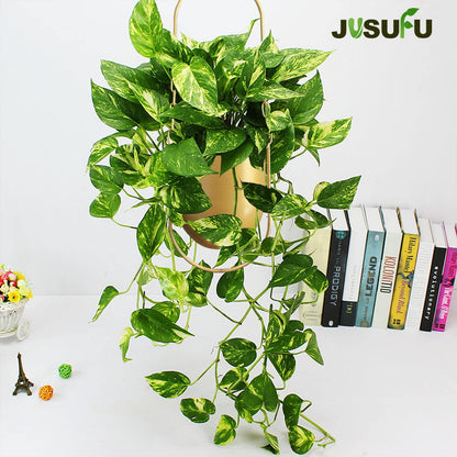 JUSUFU Metal Hanging Planters, Gold Hanging Planters for Indoor & Outdoor Plants, No Plant incld(Gold)