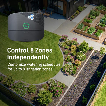 Orbit B-hyve XR Smart Sprinkler Timer - 8-Zone - WiFi-Enabled Indoor/Outdoor Irrigation Controller - App Control - Weatherproof Watering System - Multi Zone - Custom Programs - 57985