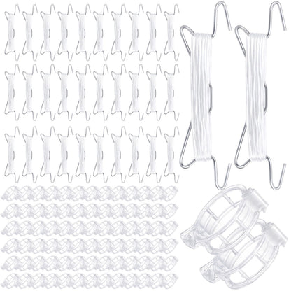 Chumia 120 Pcs Tomato Hooks with String, Plant Support Clips, Tomato Support Hook for Climbing Plants, Tomatoes Holder Hooks with 32.8ft Twine to Prevent Vegetable Fruit from Pinching or Falling Off