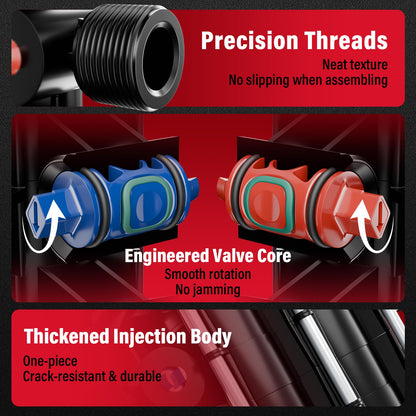 50250 18-Port PEX Manifold | Compatible with viega manabloc | 10 Cold 8 Hot Homerun Water Manifold | 3/4" Inlet 1/2" Zero Lead Alloy PEX Crimp | Quiet Flow & Corrosion Resistant Design