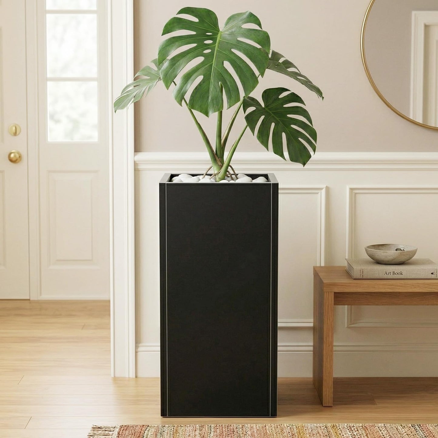 Baotree Metal Planter Box for Outdoor, Garden Planter Spliced Flower Pot with with Removable Insert Shelf, Rust Resistant for Indoor Outdoor Patio Porch Commercial Residential-30 x 14" x 14"