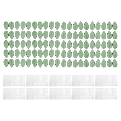 100 Pcs Plant Climbing Wall Fixture Clips Self Adhesive Hook Wall Vines Traction Fixing Support Binding Clips Invisible Holder Climbing Plant Garden Green Leaf Indoor Outdoor Decoration