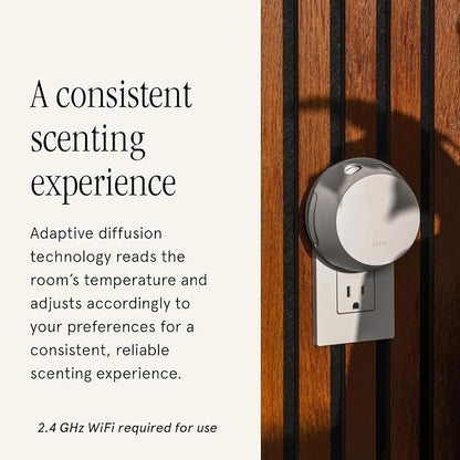 Pura Home 4 Fragrance Diffuser - Adjustable Home Diffuser with LED Light & Automatic Vial Detection - Wi-Fi Device for Personalized Home Scenting Experience - 2025 Version