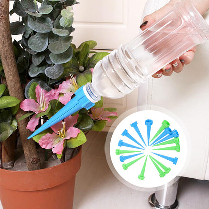DOITOOL 16Pcs Plant Self Watering Planter Insert Spikes Stakes, Self Watering Spikes Auto Drippers Irrigation Devices, Automatic Waterer for Vacations Outdoor Indoor Potted