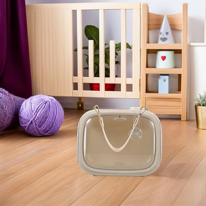 UPKOCH Portable Parrot Travel Cage and Small Bird Carrier Bag with Handle, Breathable Lightweight Outdoor Bird Carrier for Parakeets, Cockatiels, and Lovebirds