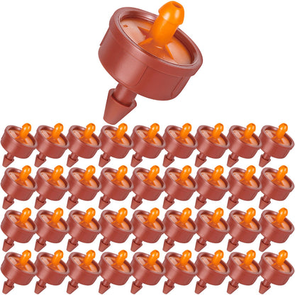 FULAIERGD 200Pcs 3 GPH Pressure Compensating Irrigation Drippers, Watering Spot GPH Dripper Drip Emitters Heads Constant Flow Outlet Heads for 1/4 Inch Irrigation Tubing for Garden Irrigation System