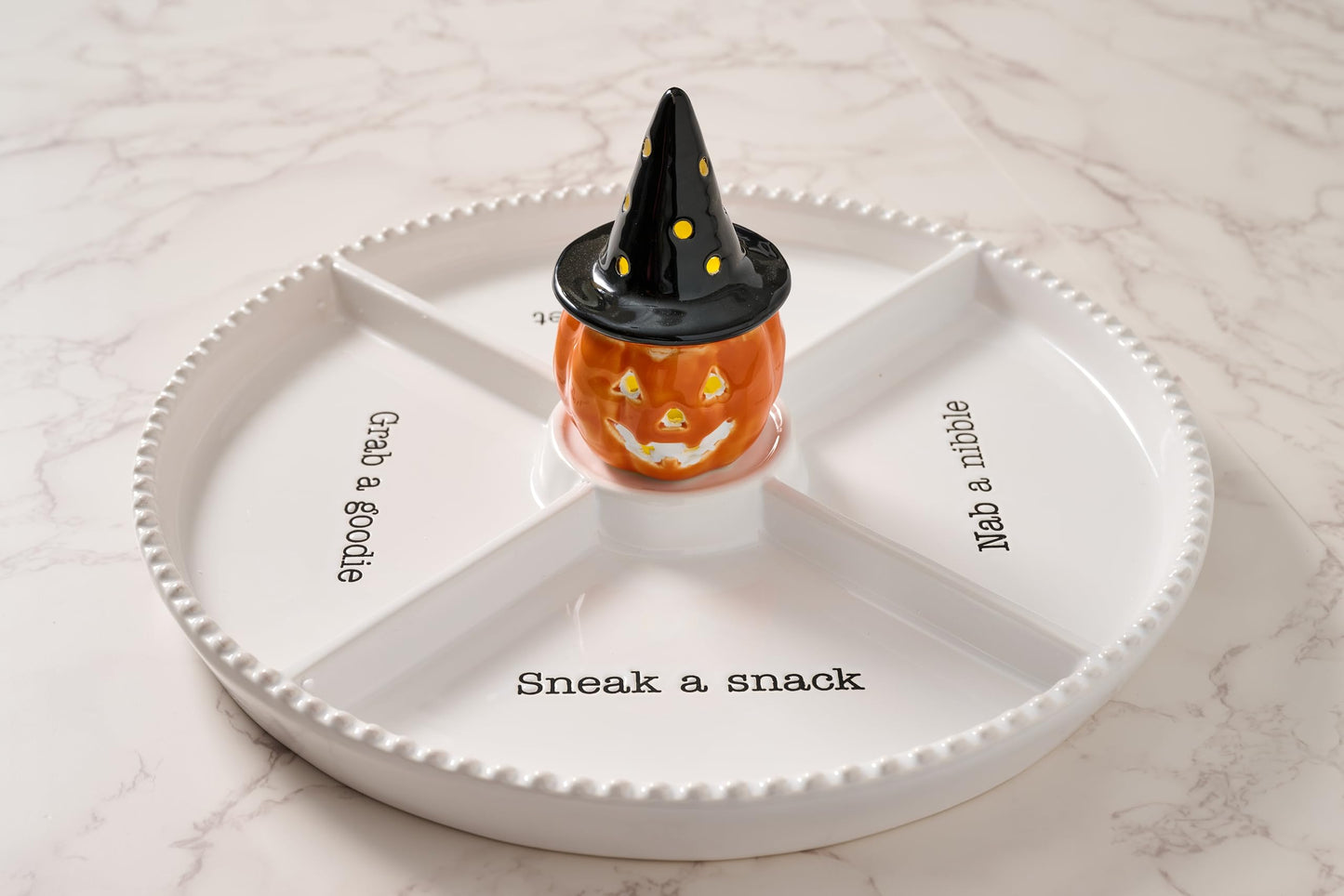 Mud Pie Light Up Holiday Sitter, Pumpkin | Interchangable Sitter for Base