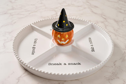 Mud Pie Light Up Holiday Sitter, Pumpkin | Interchangable Sitter for Base