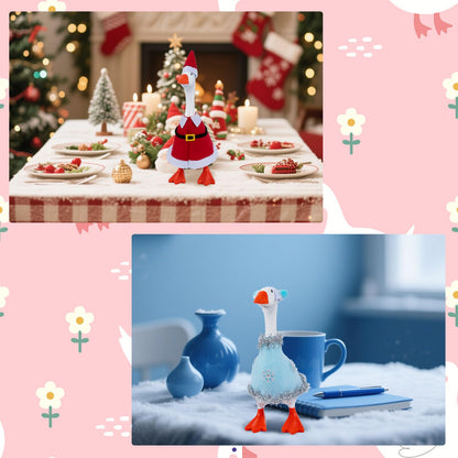 Neowedding 8 Set Desk Goose Outfits Holiday Set – 7 Inch Goose Outfits Felt Clothes, Cute Decor Accessories for Magnetic Desk Geese or Duck Statue for Spring, ‌Summer, Independence Day and More