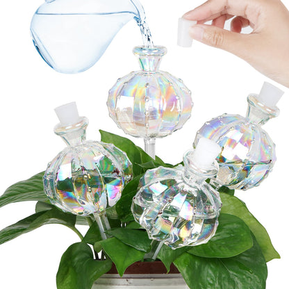 KGCCIZI Self Watering Planter Insert. Plant Watering Devices. Plant Watering Bulbs. 4-PCS Plant Watering Globes. Rainbow Colors Cactus Shape Self Watering Globes Medium Size. Plant Lover Gifts