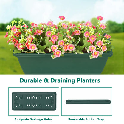 OYEAL Raised Garden Bed 4 Tier Vertical Garden Planters Indoor Outdoor Raised Planter Box with Legs Elevated Herb Garden Planter for Flowers Vegetables Plants, Green, 16.8 * 18.3 * 41.5 Inches