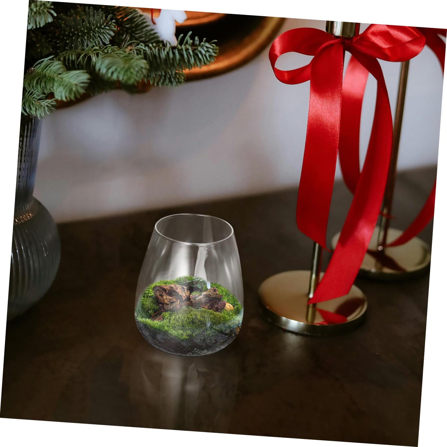 Abaodam Glass Terrarium Bottle for Home Decor Unique Hydroponic Vase for Air Plants Elegant Miniature Garden Centerpiece for Weddings and Parties Sustainable Glass Design
