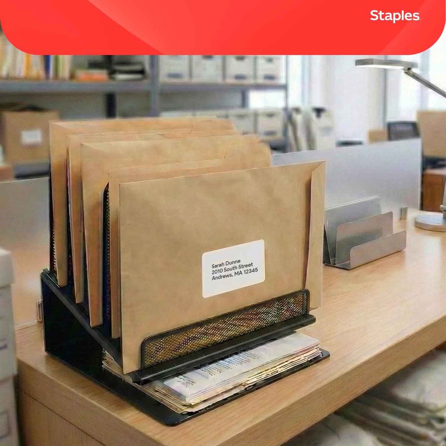 Staples 9 x 12 Kraft Clasp Catalog Envelopes, Brown, Eco‑Friendly Heavyweight Mailing Envelopes with Metal Clasp & Gummed Seal, 100/Pack