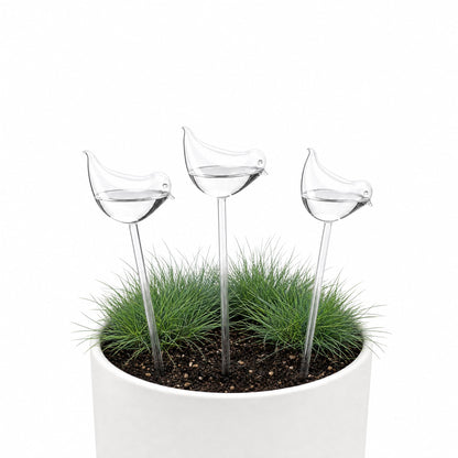 Kysren Self Watering Globes Bird Shape, Self Watering Planter Insert, Plant Watering Devices, Automatic Plant Waterer Indoor, Watering Bulbs, 3 Pack