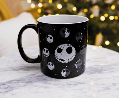 Nightmare Before Christmas Disney The Jack Skellington Moon Phases Ceramic Mug | BPA-Free Large Coffee Mugs and Cups For Beverages, Home & Kitchen Essentials | Halloween Gifts | Holds 20 Ounces