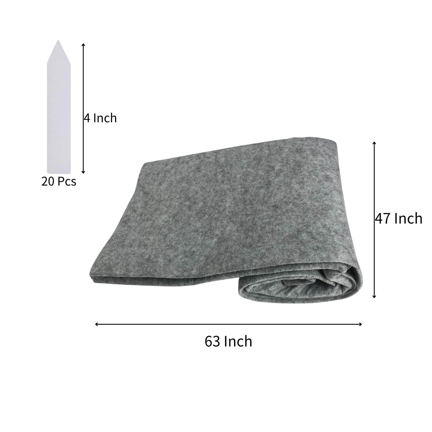 Rejopfad Capillary Mat Automatic Watering System for Plants 4 FT by 5.2 FT, Capillary Matting for Plants Indoor Self Watering System Seed Mat Include 20Pcs Plant Labels