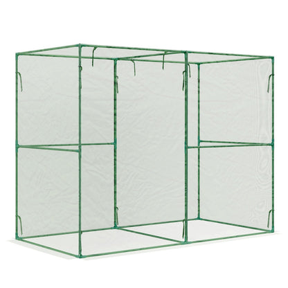 BPS Crop Cages for Garden Plant, 8x4x6 Ft Plant Netting Protection Tent with Zippered Door for Plants, Raised Garden Bed Cover with Frame for Vegetables, Fruits and Flowers