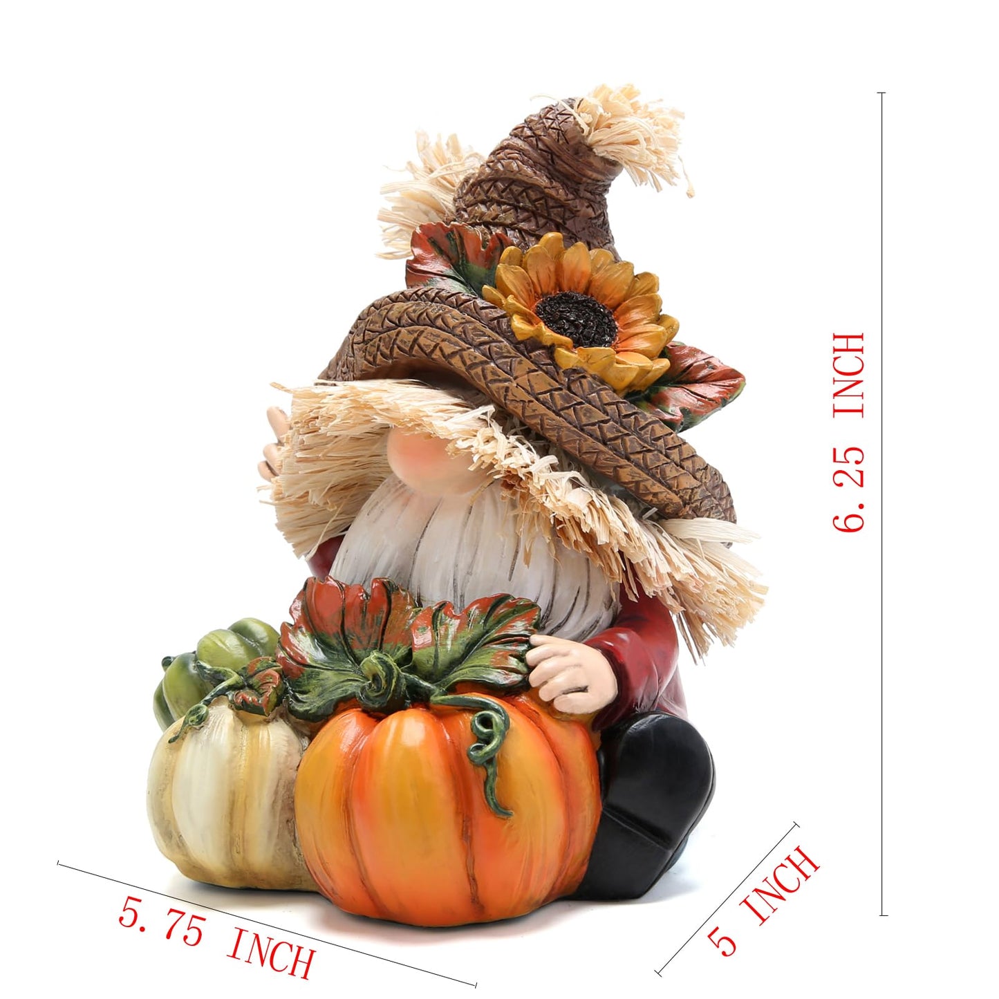 Hodao Fall Thanksgiving Pumpkin Gnomes Decorations Handmade Swedish Tomte Elf for Fall Decor Gift - Thanksgiving Party Home Gnomes Decor - Autumn Gifts