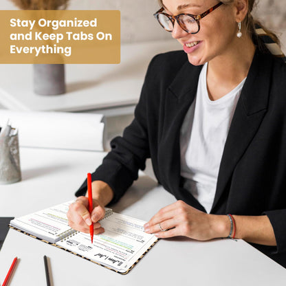Planner 2026-2027, Monthly and Weekly Academic Planner July 2026 - June 2027, Hardcover Student Teacher Planning Agenda Calendar Book with Tabs, Perfect for Office School Supplies, A5 (6.3" x 8.5") - Leopard