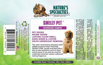 Nature's Specialties Smelly Pet Dog Shampoo for Pets, Natural Choice for Professional Groomers, Lasting Clean Smell, Made in USA, 32 oz
