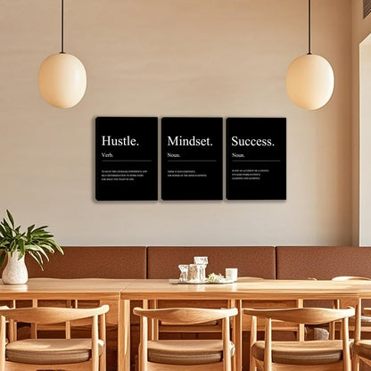 3 Panel Print Canvas Wall Art Motivational Office Wall Decor Painting Inspirational Posters Modern Inspiring Artwork for Home Living Room Bedroom Wall Decor Office Wall Art Ready to Hang - 36"Wx 16"H