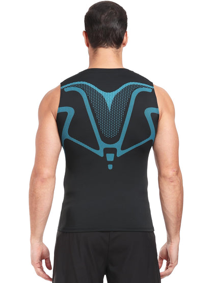 Mens Tank Tops,Sport Running Dry Fit Gym Shirt, Wicking Athletic Mesh Breathable Muscle Tee Workout Sleeveless Shirts