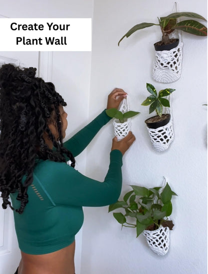Shineloha 2 Packs Hanging Planters for Indoor Plants up to 6 in., Wall Plant Holder | Plant Hanger Indoor, Wall Planters for Indoor Plants, Hanging Plant (2PK, for 6 inch Pot)