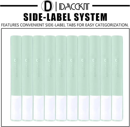 D DACCKIT Card Binder 16 Pocket - Fits 1024 Cards，4X4 Ringless Card Album with Sleeves for Trading Cards & Sports Cards（Model A，Asakusa Green）