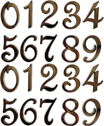 3 Inch House Numbers Stickers Black for Mailbox Apartment Hotel Office Room Door Address Sign Home Business Decoration Project. (Black)