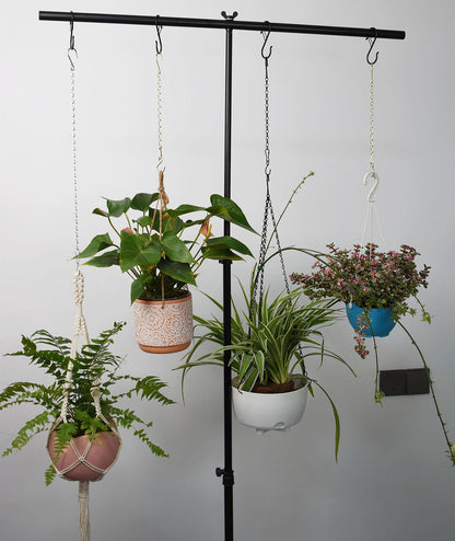 Sersberg Hanging Basket Chain,22 Inch Black Hanging Chain,Chain for Hanging Plants with Hooks for Bird Feeder Hanging Planter Porch Wind Chime (Black, 22 Inch-5PCS)