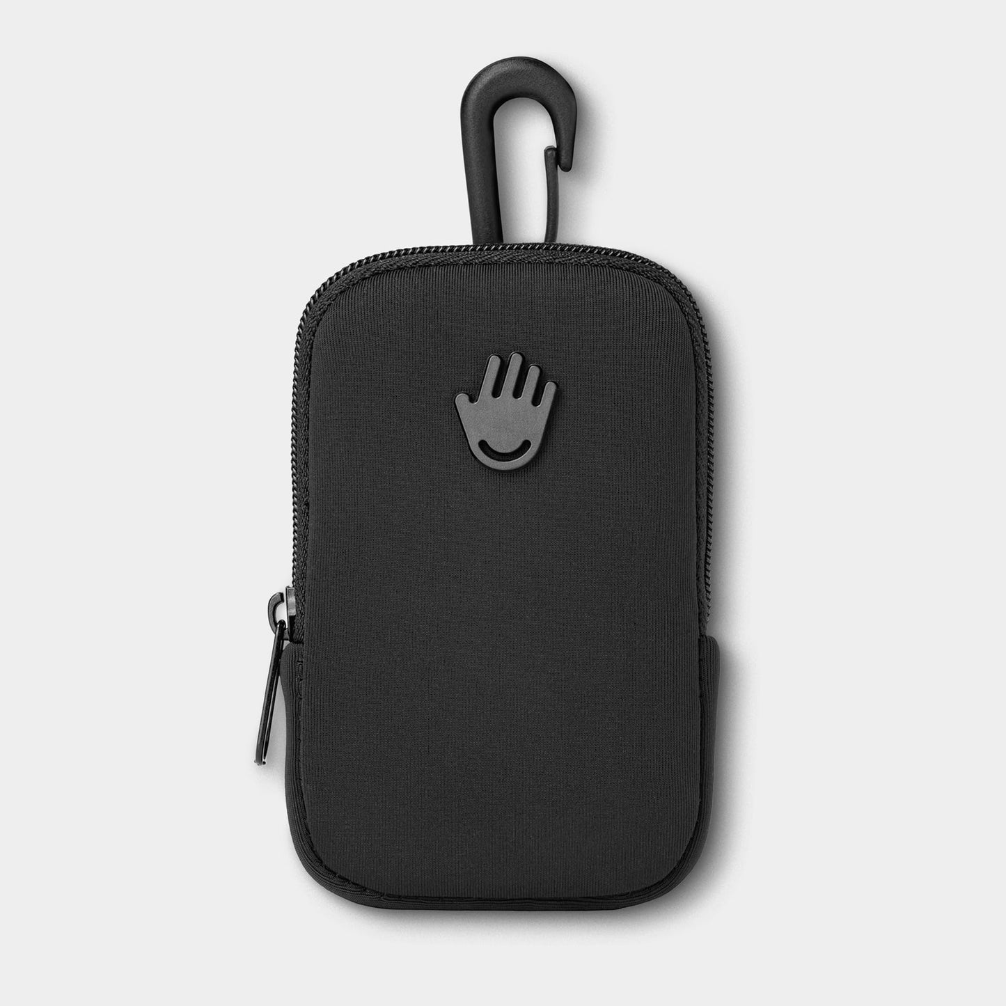 Touchette Zippered Pouch with Snap Hook – Attachable Bag Accessory Compatible with 1 FL OZ Touchland Hand Sanitizer – Black