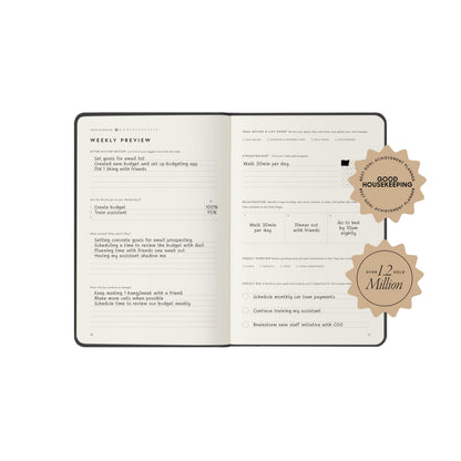 Full Focus Sienna Linen Planner by Michael Hyatt - The #1 Daily Planner to Set Annual Goals, Increase Focus, Eliminate Overwhelm, and Achieve Your Biggest Goals - Hardcover