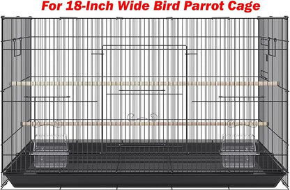 New Natural Wood Perches for Bird Cage, Many Sizes (18")