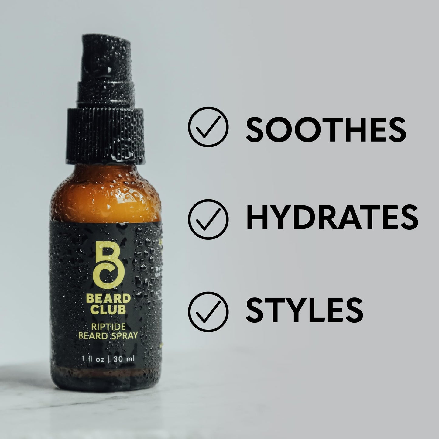 Beard Club - Beard Growth Serum with Natural Castor, Coconut and Avocado to Grow a Thicker, Fuller Beard, Fill in Patches and Stimulate Healthier Facial Hair Growth