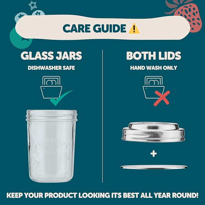 Overnight Oats Containers with Lids & Spoons - Stainless Steel Lid Leakproof Glass Jars for Chia Pudding & Yogurt for Healthy Breakfast On-the-Go - 16oz Set with Unique Milk Line - 4 Pack