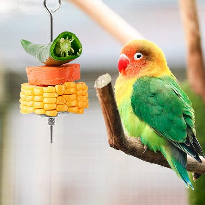 2PCS Bird Feeder Birds Bowls Bird Feeder Dish Cup Stainless Steel Dishes Coop Cups with Wire Hook Stainless Steel Parrot Food Bowl Feeding Coop Cups for Parakeet Lovebird