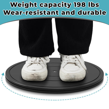 Beeveer 2 Pack 16 Inch Lazy Susan Turntable, 360 Degree Heavy Duty Rotating Swivel Stand with Steel Ball Bearings, Flat Base for Model Base, Rotating Plants, Crafts Stand, TV, Monitors