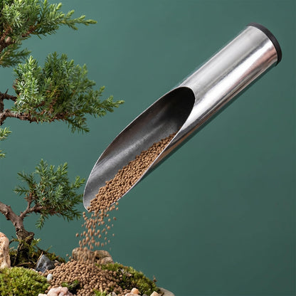 BESPORTBLE Bonsai Soil Scoop: Stainless Steel Soil Scoop Bonsai, Potting Trowel, Succulent Transplanting Garden Scooper for Indoor Plants, Narrow Deep Mouth Hand Tool